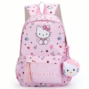 Adorable Pink Hello Kitty Kids Backpack